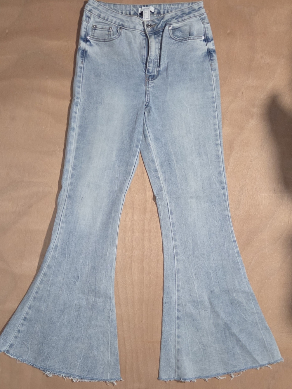 Forever 21 Light Wash Denim Flare Jeans